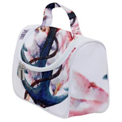 Anchor Watercolor Painting Tattoo Art Anchors And Birds Satchel Handbag by Salman4z