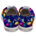 Ai Generated Artwork Leaves Nature Pattern Women s Low Top Canvas Sneakers View4