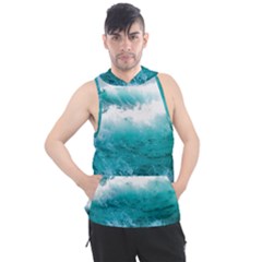 Waves Ocean Sea Tsunami Nautical 4 Men s Sleeveless Hoodie