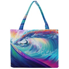 Waves Ocean Sea Tsunami Nautical Nature Water Mini Tote Bag