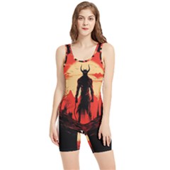 Demon Halloween Women s Wrestling Singlet