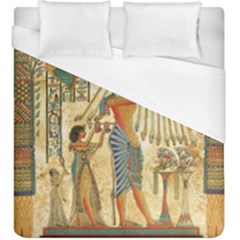 Egyptian Man Sun God Ra Amun Duvet Cover (king Size) by Celenk