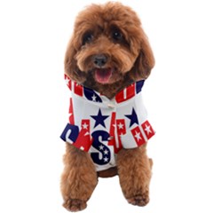 Usa Stars Fourth Of July Symbol America Usa Stars Dog Coat by Wegoenart