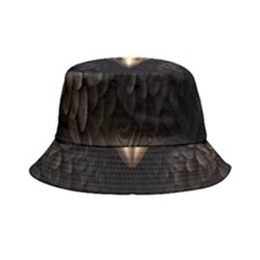 Eagle Ornate Pattern Feather Texture Bucket Hat by Ravend