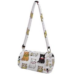 Cat Kitten Seamless Pattern Mini Cylinder Bag by Salman4z