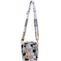 Cute-cat-kitten-cartoon-doodle-seamless-pattern Shoulder Strap Belt Bag View3