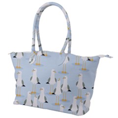 Cute-seagulls-seamless-pattern-light-blue-background Canvas Shoulder Bag by Salman4z