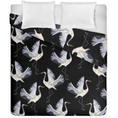 Crane Pattern Duvet Cover Double Side (california King Size) by Salman4z