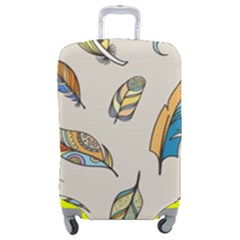 Vector-boho-doodle-feathers-seamless-pattern-illustration Luggage Cover (medium) by Salman4z