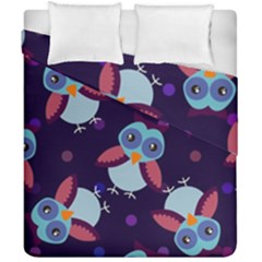 Owl-pattern-background Duvet Cover Double Side (california King Size) by Salman4z