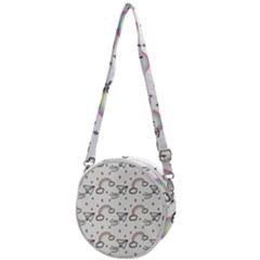 Cute-art-print-pattern Crossbody Circle Bag by Salman4z