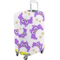 Purple-owl-pattern-background Luggage Cover (Large) View2