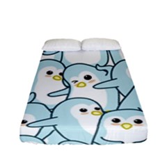 Penguins Pattern Fitted Sheet (full/ Double Size) by pakminggu