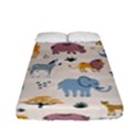 Wild Animals Seamless Pattern Fitted Sheet (Full/ Double Size) View1