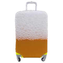 Beer Foam Bubbles Alcohol Glass Luggage Cover (medium) by pakminggu