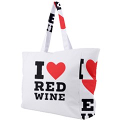 I Love Red Wine Simple Shoulder Bag by ilovewhateva