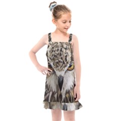 Vector Hand Painted Owl Kids  Overall Dress by Mog4mog4