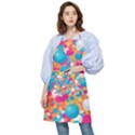 Circles Art Seamless Repeat Bright Colors Colorful Pocket Apron View1