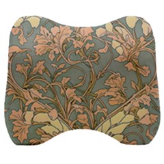 Art Nouveau Vintage Retro Pattern Floral Velour Head Support Cushion by 99art