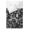 Music Pattern Black White Duvet Cover Double Side (Single Size) View2