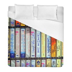 Cassette Tape Music Vintage 1980s 70s Duvet Cover (full/ Double Size) by 99art