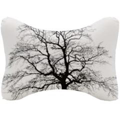 Tree-silhouette-winter-plant Seat Head Rest Cushion by 99art