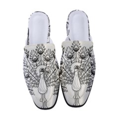 Peacock-plumage-display-bird Women s Classic Backless Heels