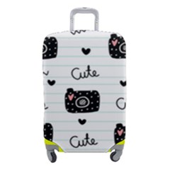 Cute Cameras Doodles Hand Drawn Luggage Cover (small) by Cowasu