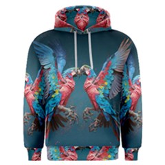 Birds Parrots Love Ornithology Species Fauna Men s Overhead Hoodie by Ndabl3x