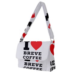 I Love Breve Coffee Full Print Messenger Bag (s) by ilovewhateva