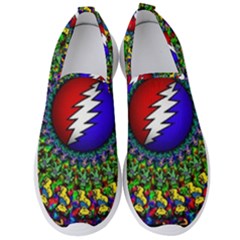 Grateful Dead Pattern Men s Slip On Sneakers by Wav3s