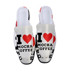 I Love Mocha Coffee Women s Classic Backless Heels