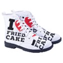 I love fried cake  Women s High-Top Canvas Sneakers View3