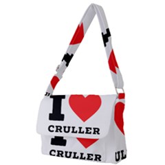 I Love Cruller Full Print Messenger Bag (s) by ilovewhateva