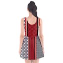 Background Damask Red Black Scoop Neck Skater Dress View2