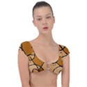 Mazipoodles In The Frame - Brown Cap Sleeve Ring Bikini Top View1