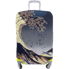 The Great Wave Off Kanagawa Japanese Waves Luggage Cover (large) by Vaneshop