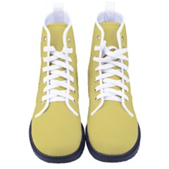 Ceylon Yellow	 - 	high-top Canvas Sneakers