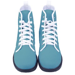 Turkish Blue	 - 	high-top Canvas Sneakers