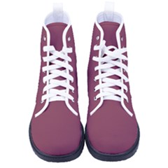 Velvet Maroon	 - 	high-top Canvas Sneakers