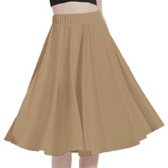 Fallow Brown	 - 	a-line Full Circle Midi Skirt With Pocket