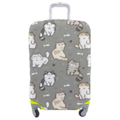 Cute Cat Pattern Cartoon Luggage Cover (medium) by Cowasu