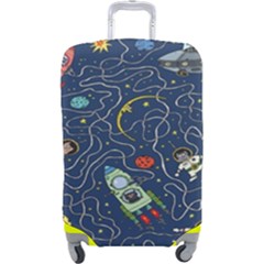 Cat Cosmos Cosmonaut Rocket Luggage Cover (large) by Cowasu