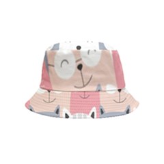 Cute Seamless Pattern With Cats Bucket Hat (kids) by uniart180623