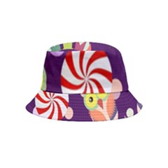 Owl-pattern-background Bucket Hat (kids) by uniart180623