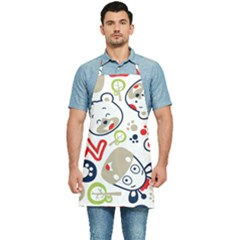 Animals-pattern Kitchen Apron by uniart180623