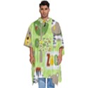 Funny-animals-cartoon Men s Hooded Rain Ponchos View1