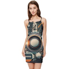 Technology Robot Internet Processor Summer Tie Front Dress by Ravend