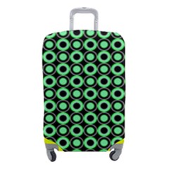 Mazipoodles Green Donuts Polka Dot Luggage Cover (small) by Mazipoodles