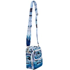 Orca Wave Water Underwater Sky Shoulder Strap Belt Bag by uniart180623